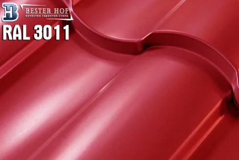 Металлочерепица Кредо (Kredo) RAL 3011
